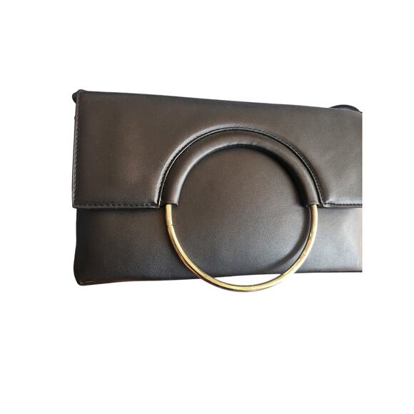 BCBG Black Addison Crossbody with Silver Metal Accent - Picture 2 of 5